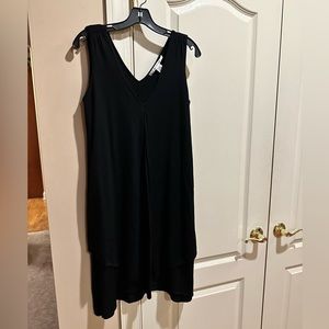 Diane Von Furstenberg Black Wool Sleeveless Dress Size M